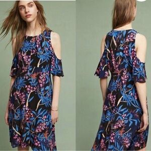 Maeve Dresses Anthropologie Maeve Elia Floral Cold Shoulder Dress